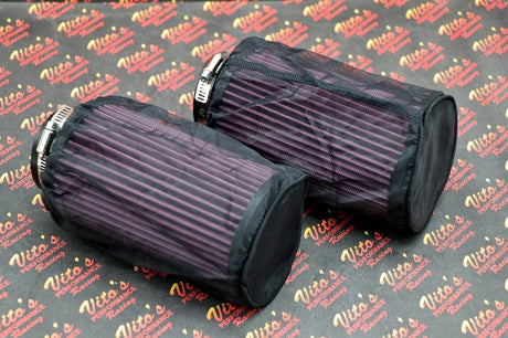 2 x NEW K+N style air filters Keihin PWK PJ 28 28mm carb pod Banshee + OUTERWEAR 4