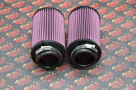 2 x NEW K+N style air filters Keihin PWK PJ 28 28mm carb pod Banshee + OUTERWEAR 6