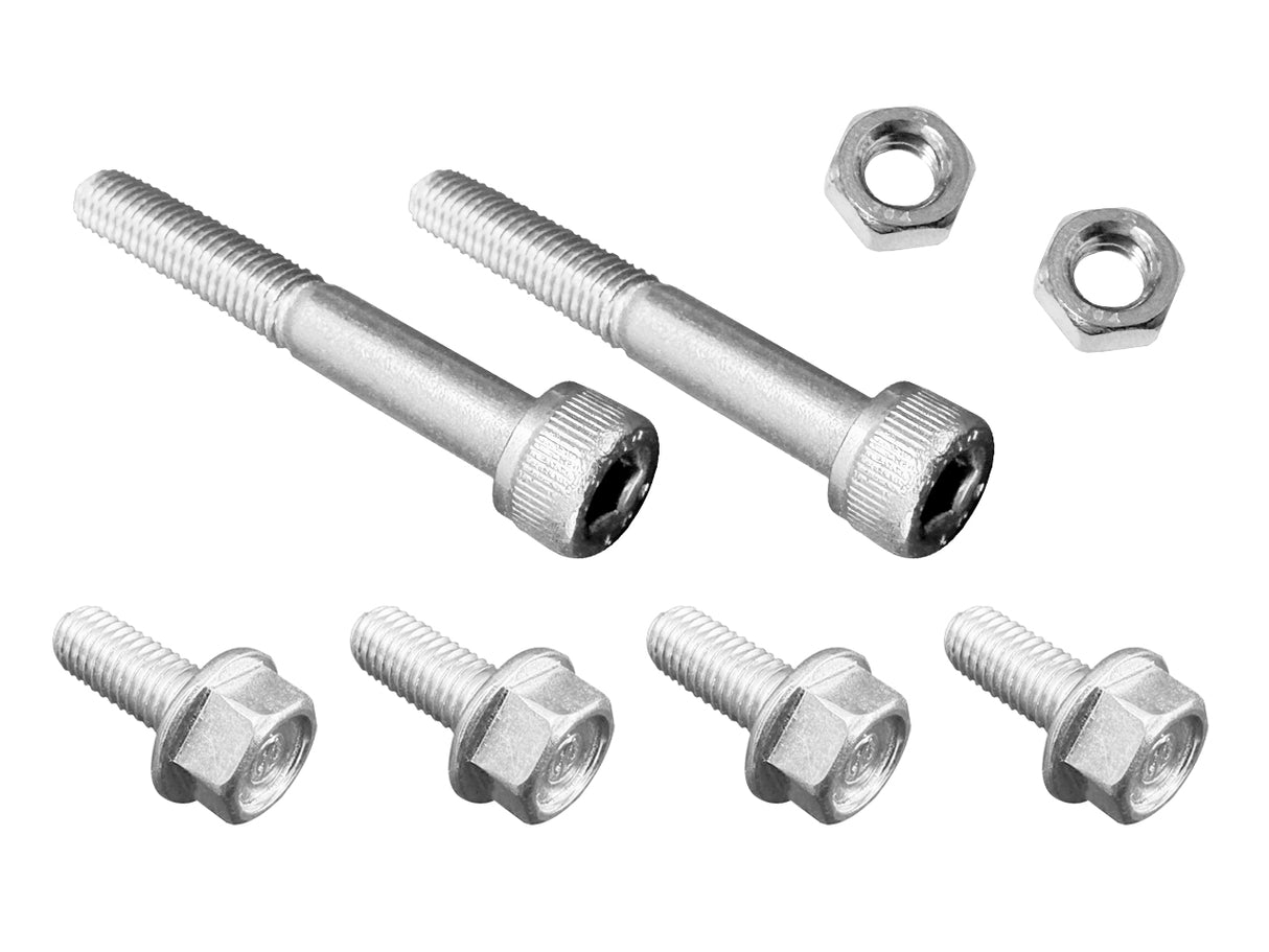 12 piece HARDWARE INSTALL BOLT KIT skidplate + skid plate guide Yamaha Banshee