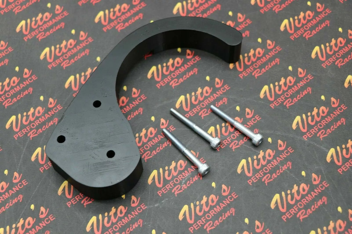 Case Saver Yamaha Banshee polyurethane motor engine Chain Guard + hardware BLACK