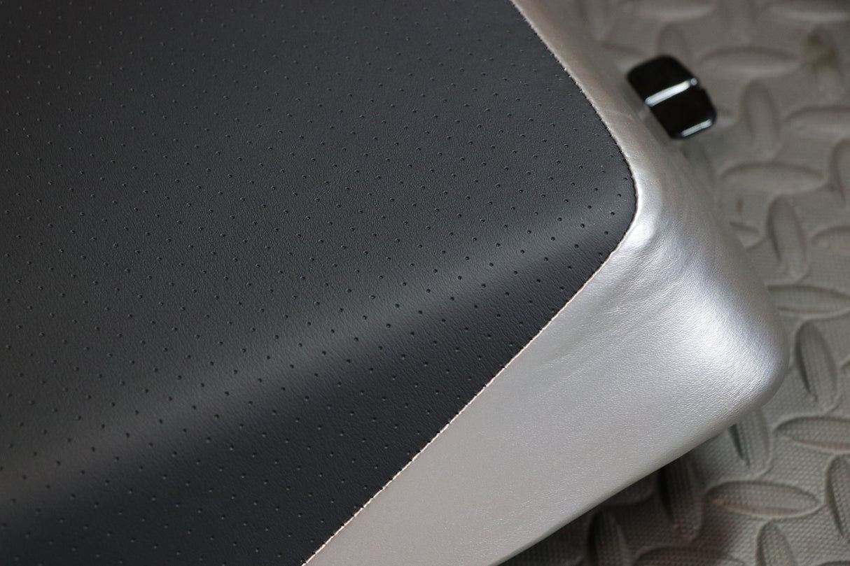 NEW SEAT COVER ONLY Yamaha Banshee cover BLACK TEXTURE + SILVER