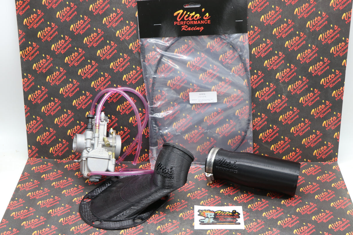 28mm PWK carb + intake duct tube joint airbox air box 1988-2006 Yamaha Blaster