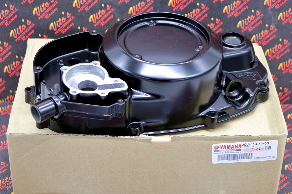Yamaha Banshee CLUTCH COVER crankcase engine OEM FACTORY + gasket + bolt kit