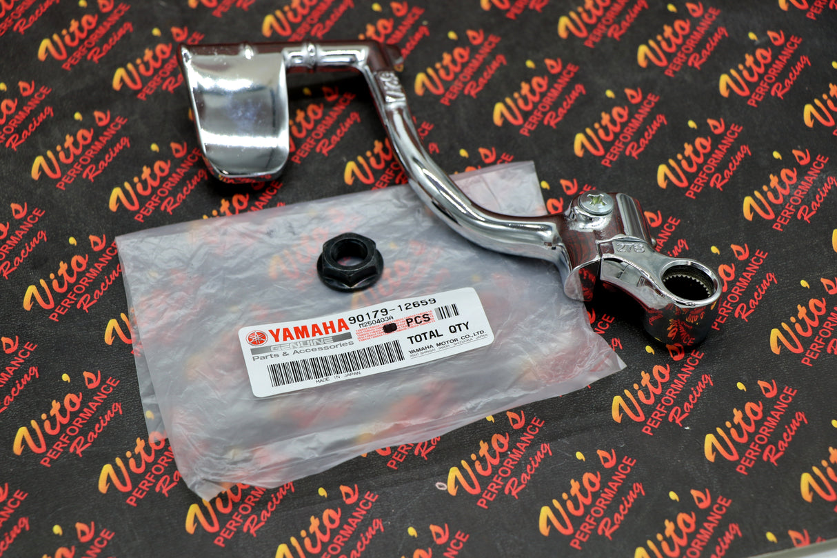 Vito's Yamaha Blaster Kicker Kickstart kickstarter Starter Lever  CHROME + nut
