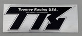 2 x TOOMEY RACING sticker label emblem decal silencer ALUMINUM HIGH HEAT B1 T5