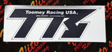 2 x TOOMEY RACING sticker label emblem decal silencer ALUMINUM HIGH HEAT B1 T5