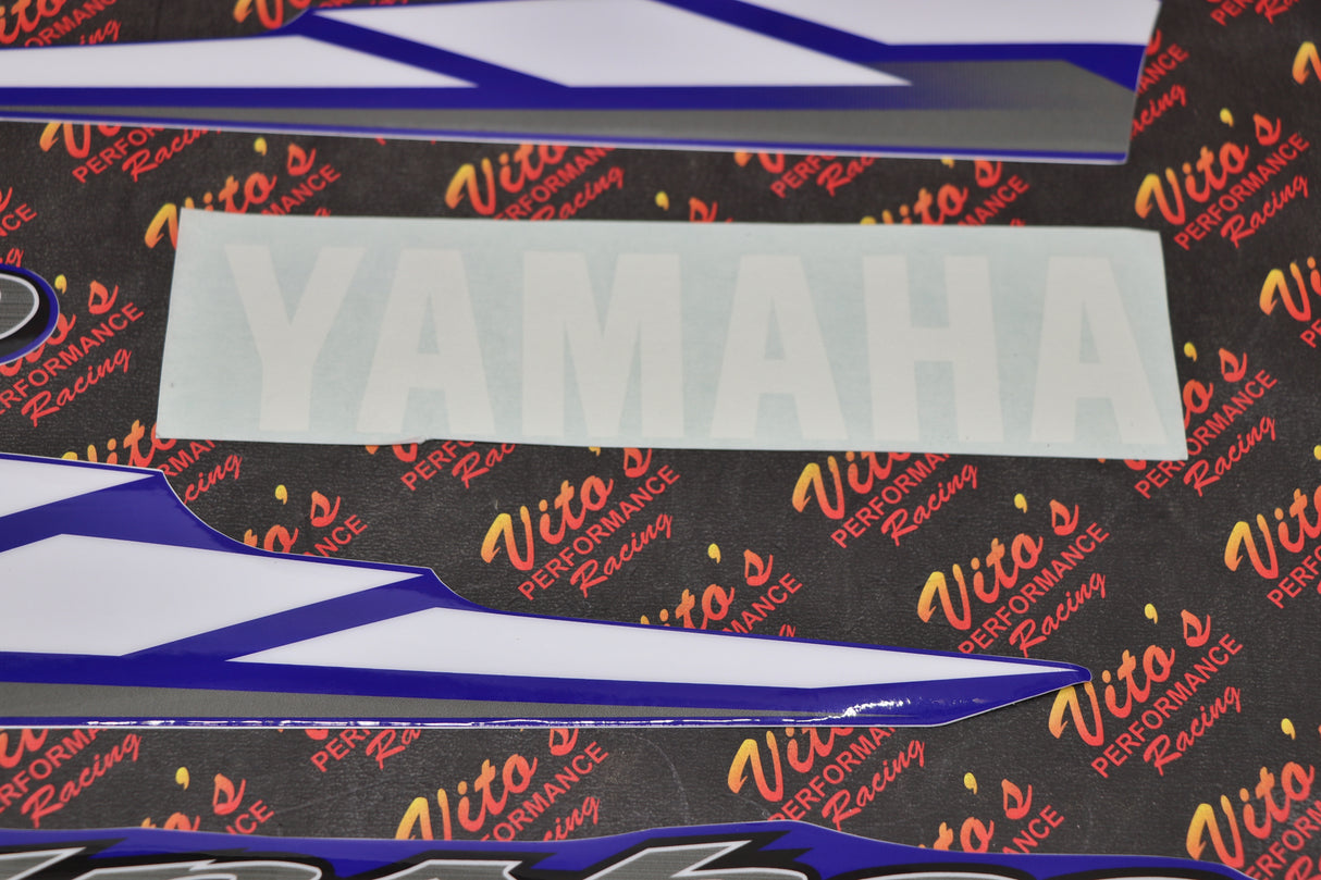Vito's vinyl decal graphics kit 14MIL sticker Yamaha Banshee BLUE WHITE 2003