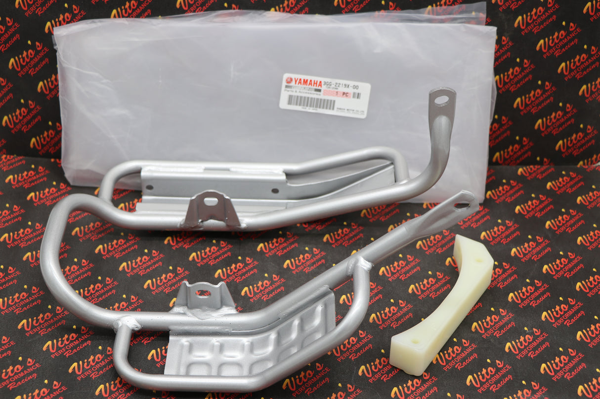 NEW skidplate skid OEM Yamaha Banshee rear swingarm protector + guard 1987-2006