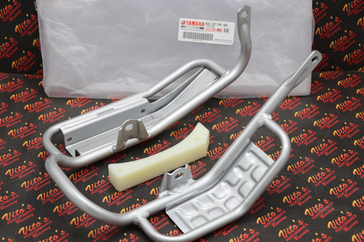 NEW skidplate skid OEM Yamaha Banshee rear swingarm protector + guard 1987-2006