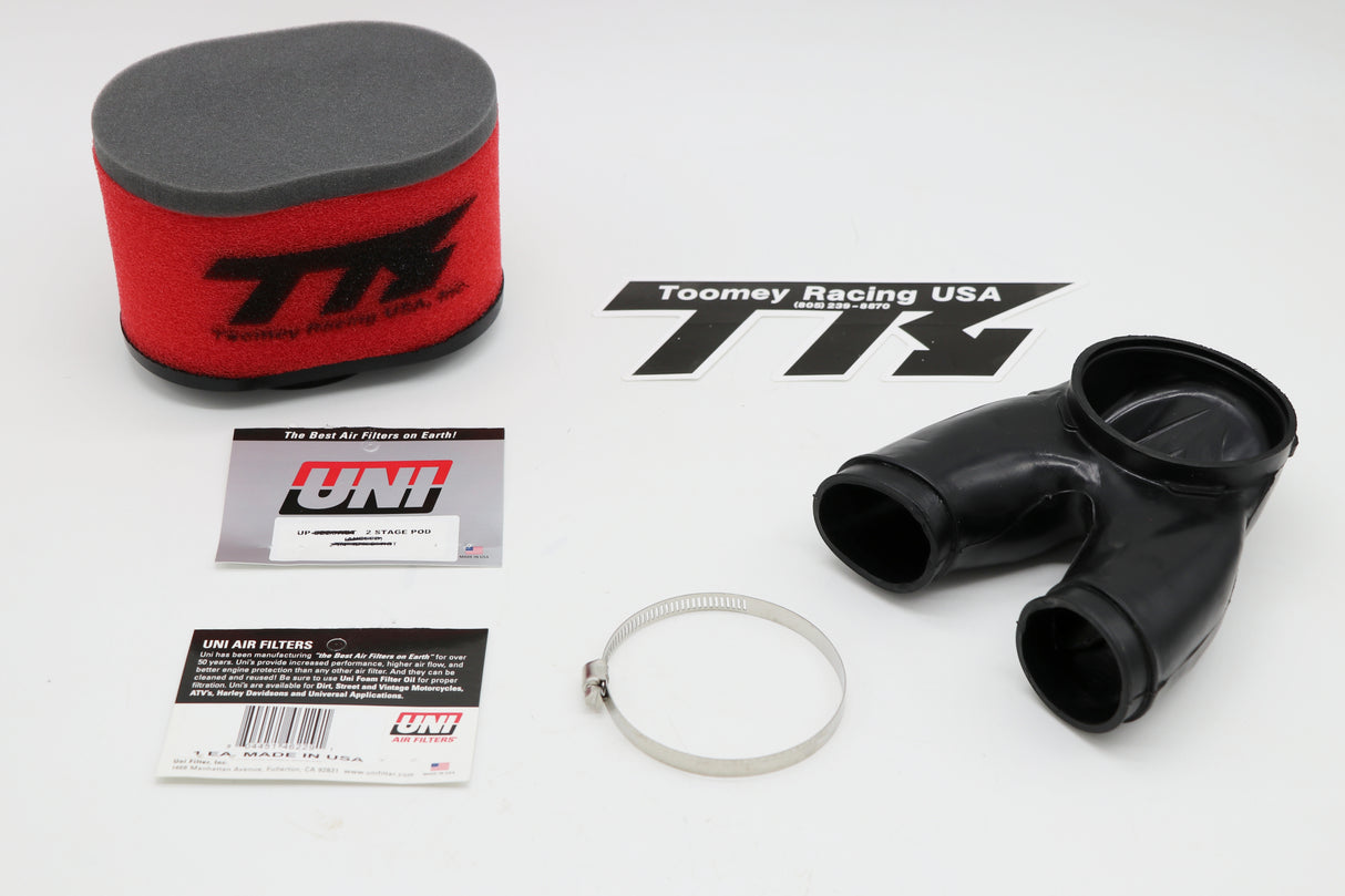 TOOMEY RACING 2:1 air filter intake KIT Yamaha Banshee UNI 2 step foam