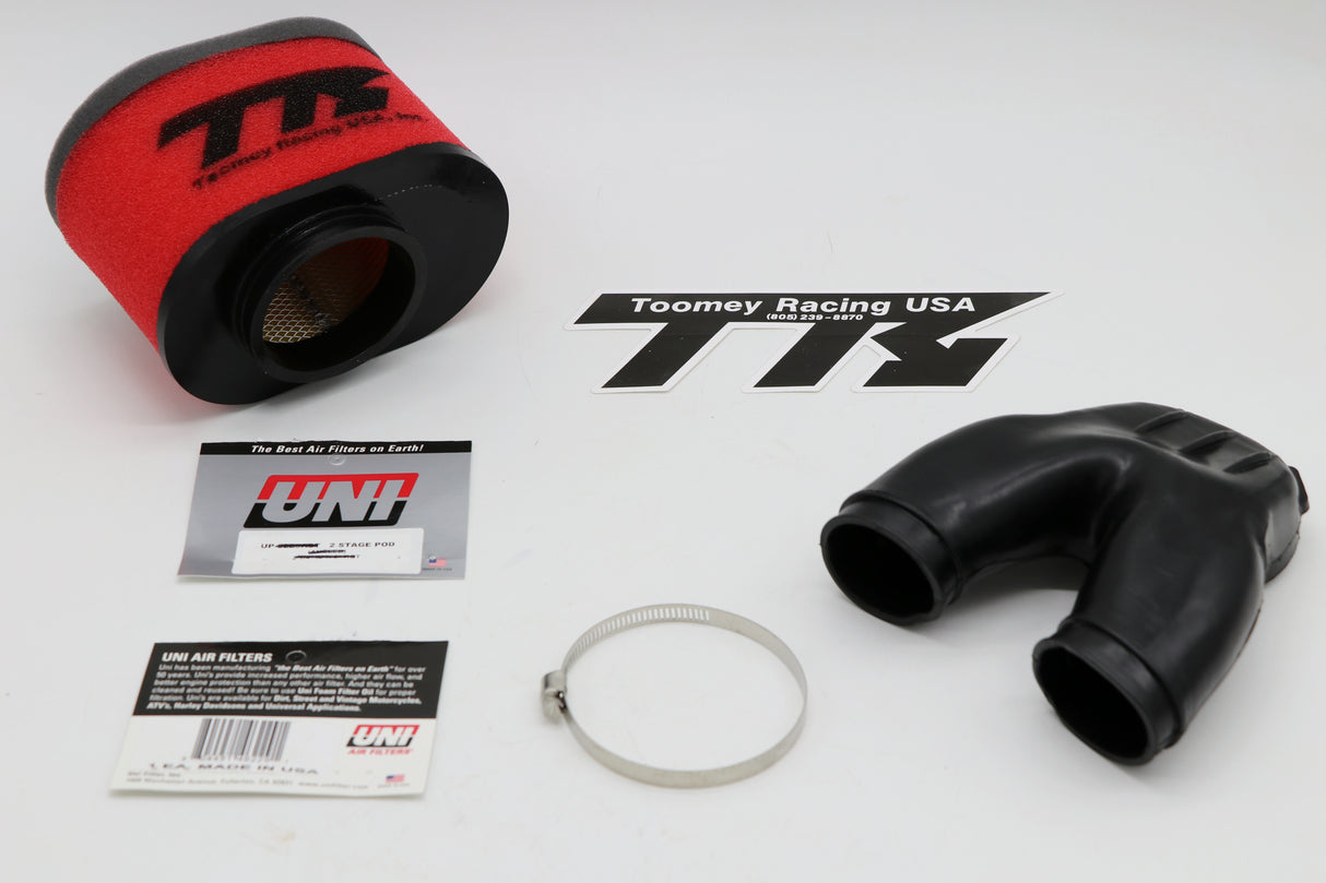 TOOMEY RACING 2:1 air filter intake KIT Yamaha Banshee UNI 2 step foam