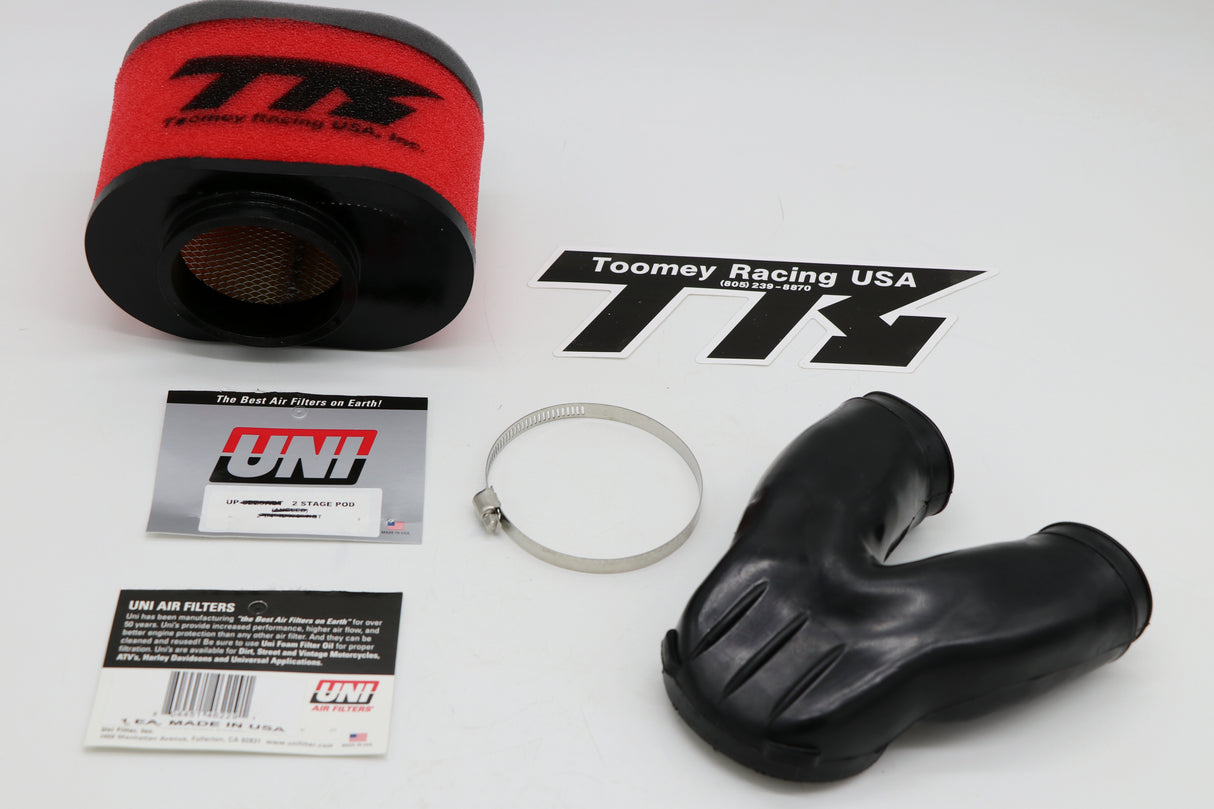 TOOMEY RACING 2:1 air filter intake KIT Yamaha Banshee UNI 2 step foam