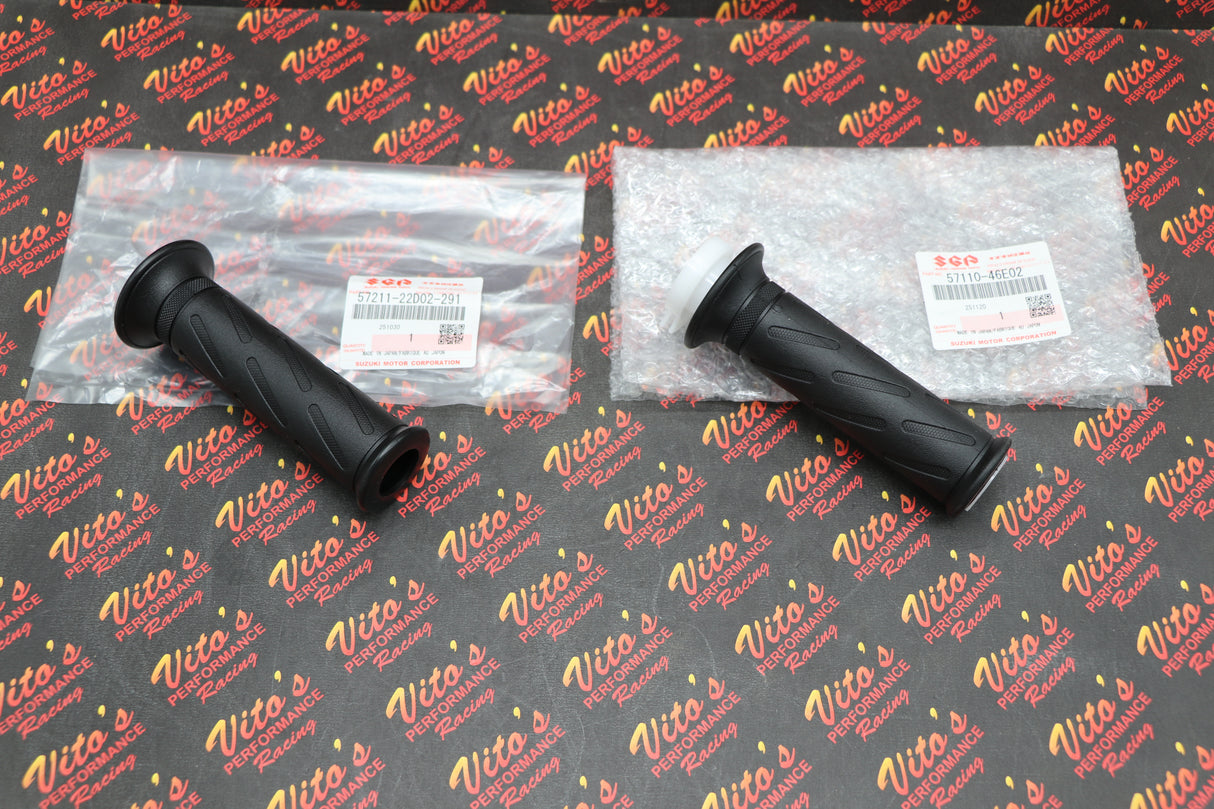 SUZUKI OEM GRIP & THROTTLE TUBE KIT GSXR 600 750 1000 HAYABUSA R + L