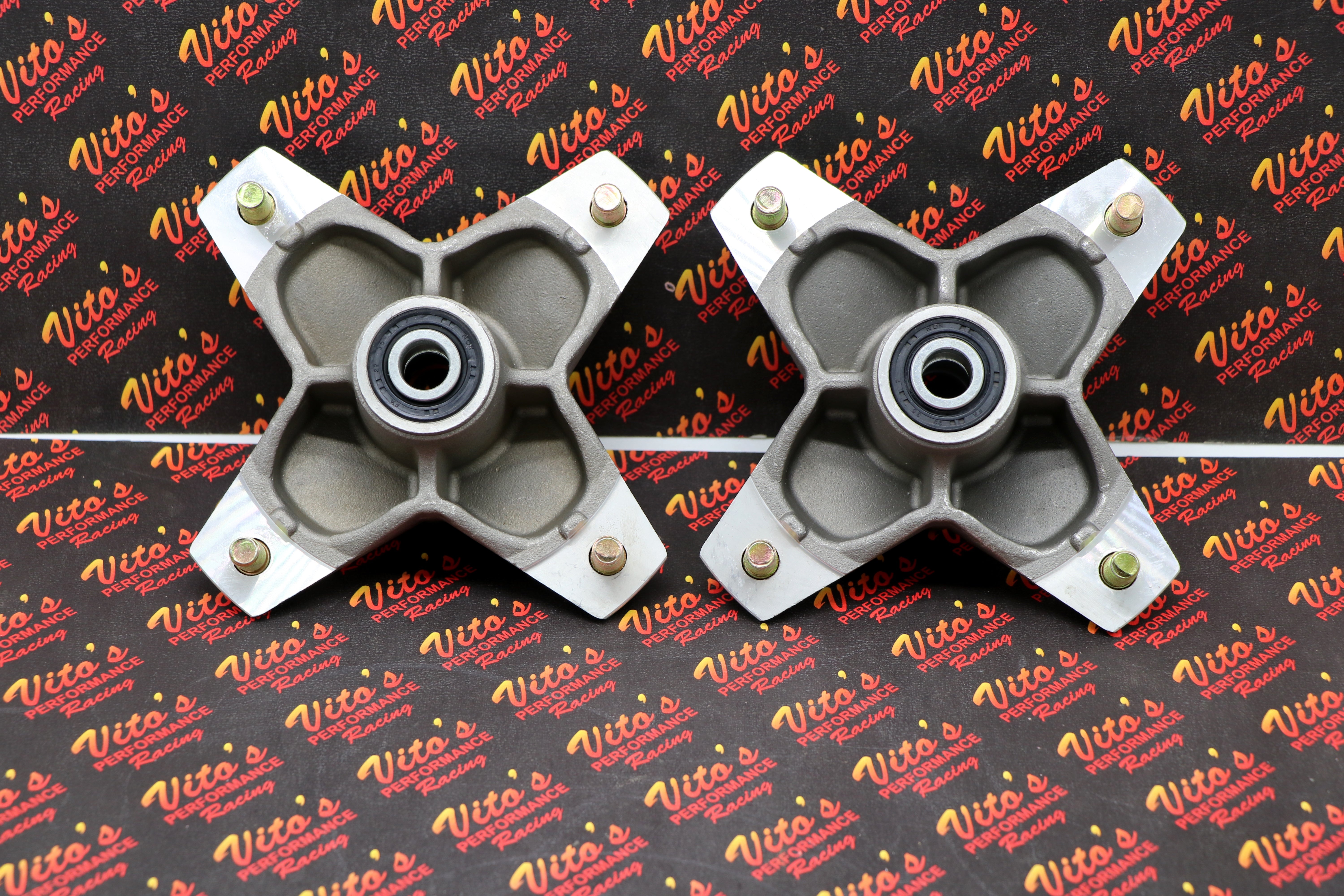 Lonestar Racing LSR Billet Front Wheel Hubs – Black – For Yamaha Banshee