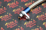 Vito's Oil cooler bypass line Honda TRX450R 450r 2004-2005 SILVER