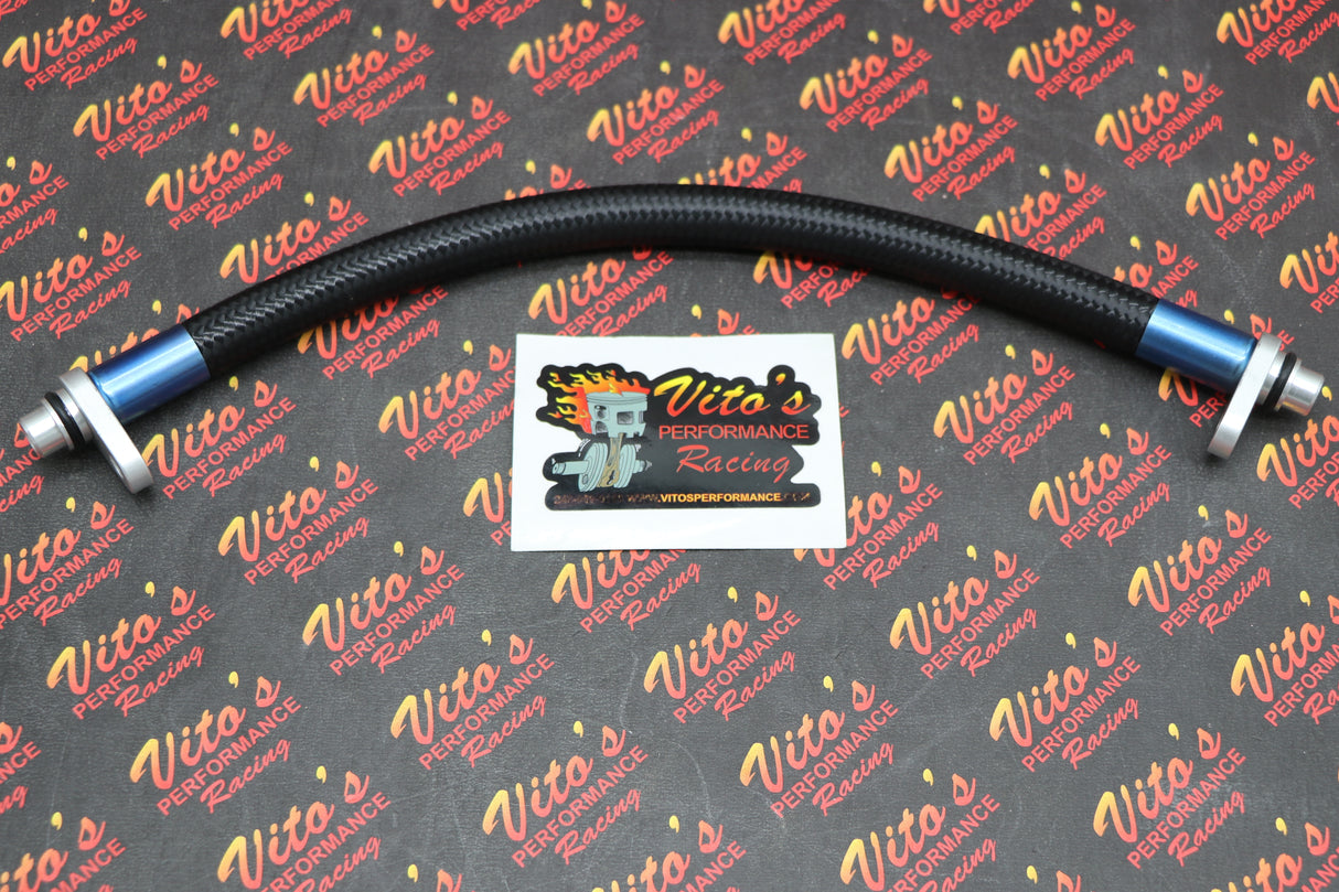 Vito's Oil cooler bypass line Honda TRX450R 450r 2004-2005 Black