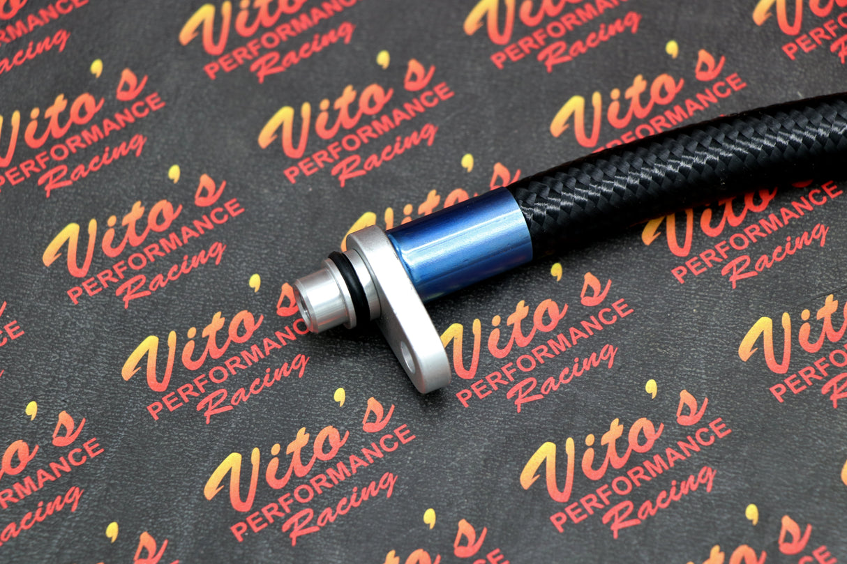 Vito's Oil cooler bypass line Honda TRX450R 450r 2004-2005 Black
