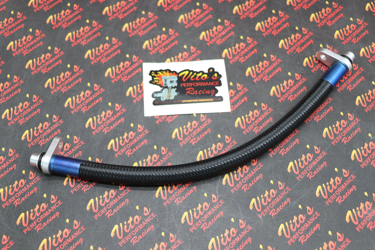 Vito's Oil cooler bypass line Honda TRX450R 450r 2004-2005 Black
