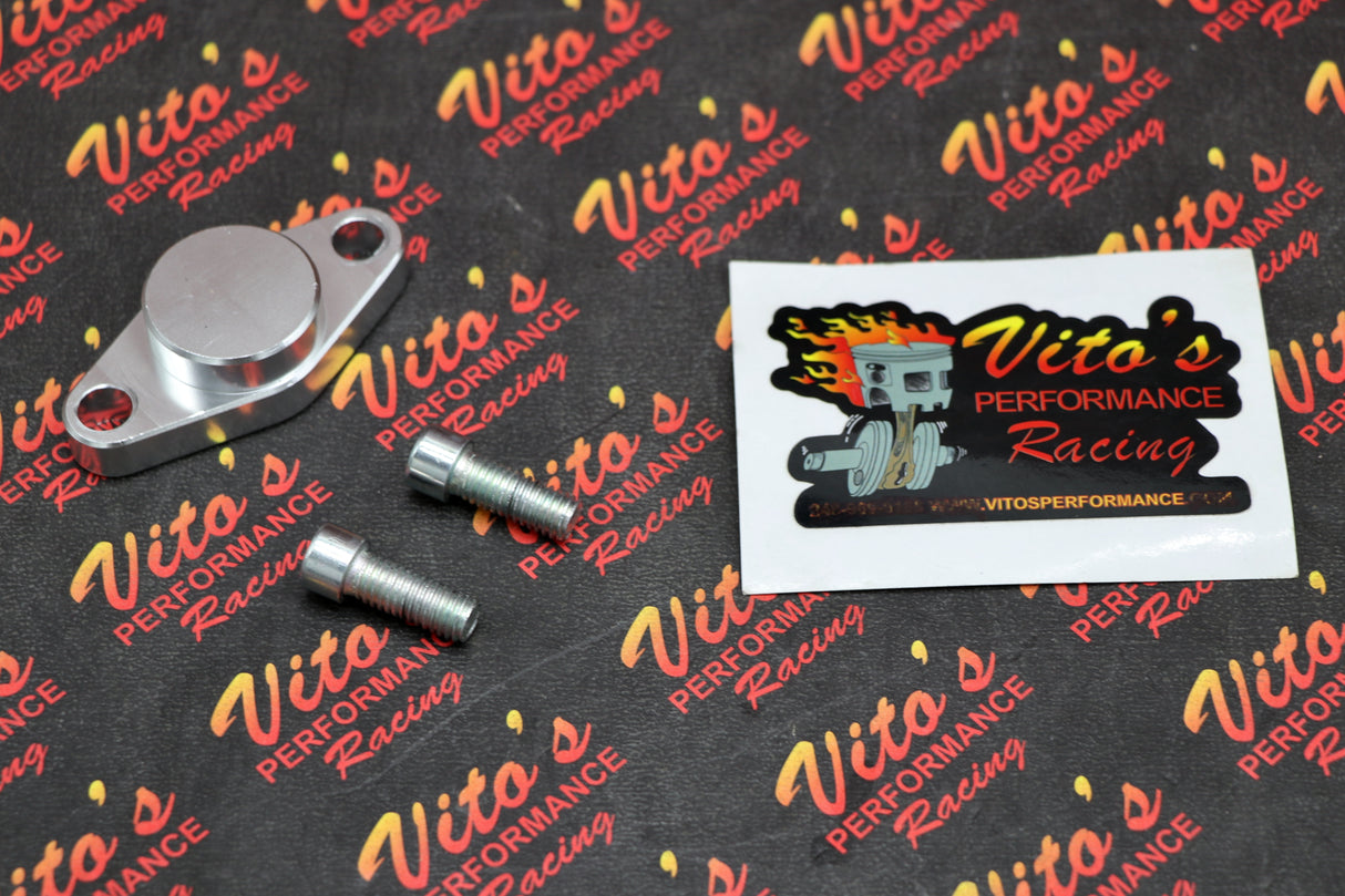 Vito's Rear Parking Brake Block Off Plate Billet Aluminum Banshee Raptor + Bolts