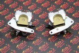 2 x Yamaha Banshee front brake calipers brakes & new pads left + right SILVER