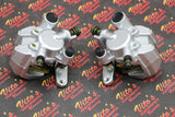 2 x Yamaha Banshee front brake calipers brakes & new pads left + right SILVER
