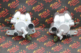 2 x Yamaha Banshee front brake calipers brakes & new pads left + right SILVER