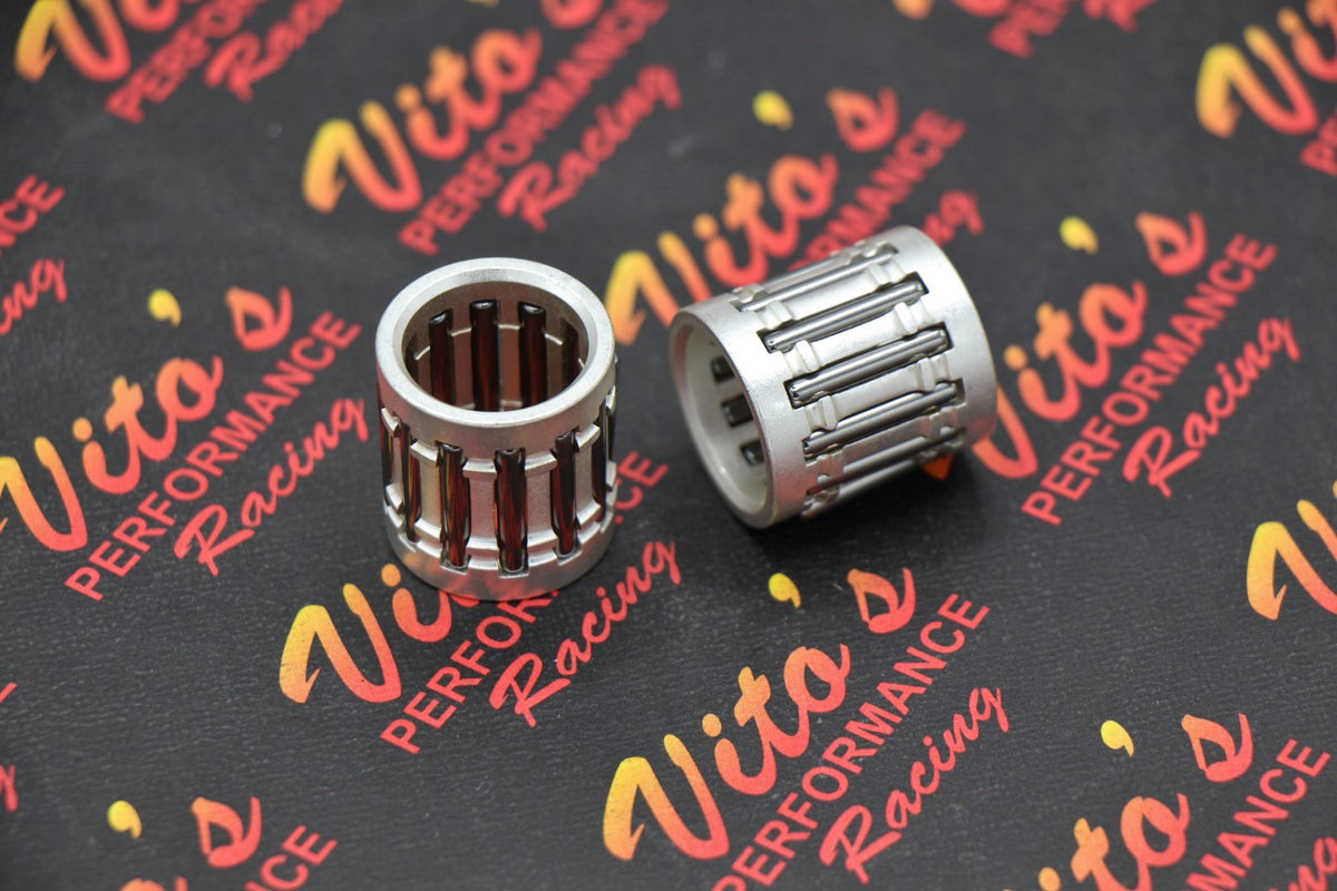 2 x Vito's silver cage WRIST PIN NEEDLE BEARING piston crank Banshee + Blaster