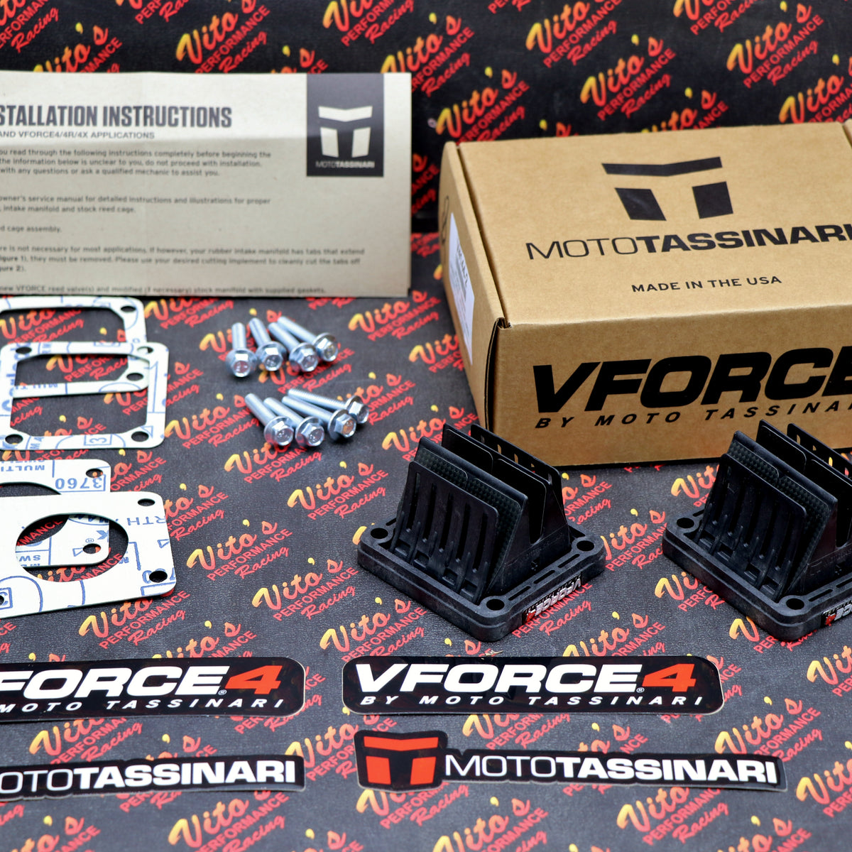 V FORCE 4 Reed Valve VFORCE4 Genuine Moto Tassinari Yamaha Banshee VF4 ...