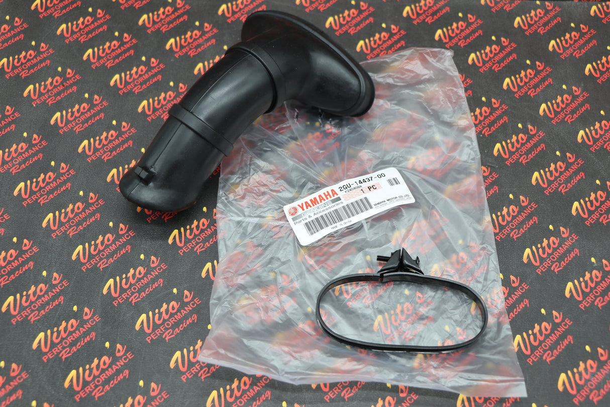 New Snorkel + Clamp Intake Duct For Oem Airbox Lid Yamaha Banshee 1987-2006