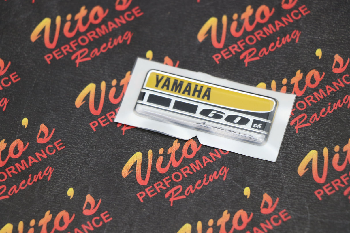 OEM YAMAHA 60TH ANNIVERSARY DOMED DECAL TAG EMBLEM STICKER TRIM 2016