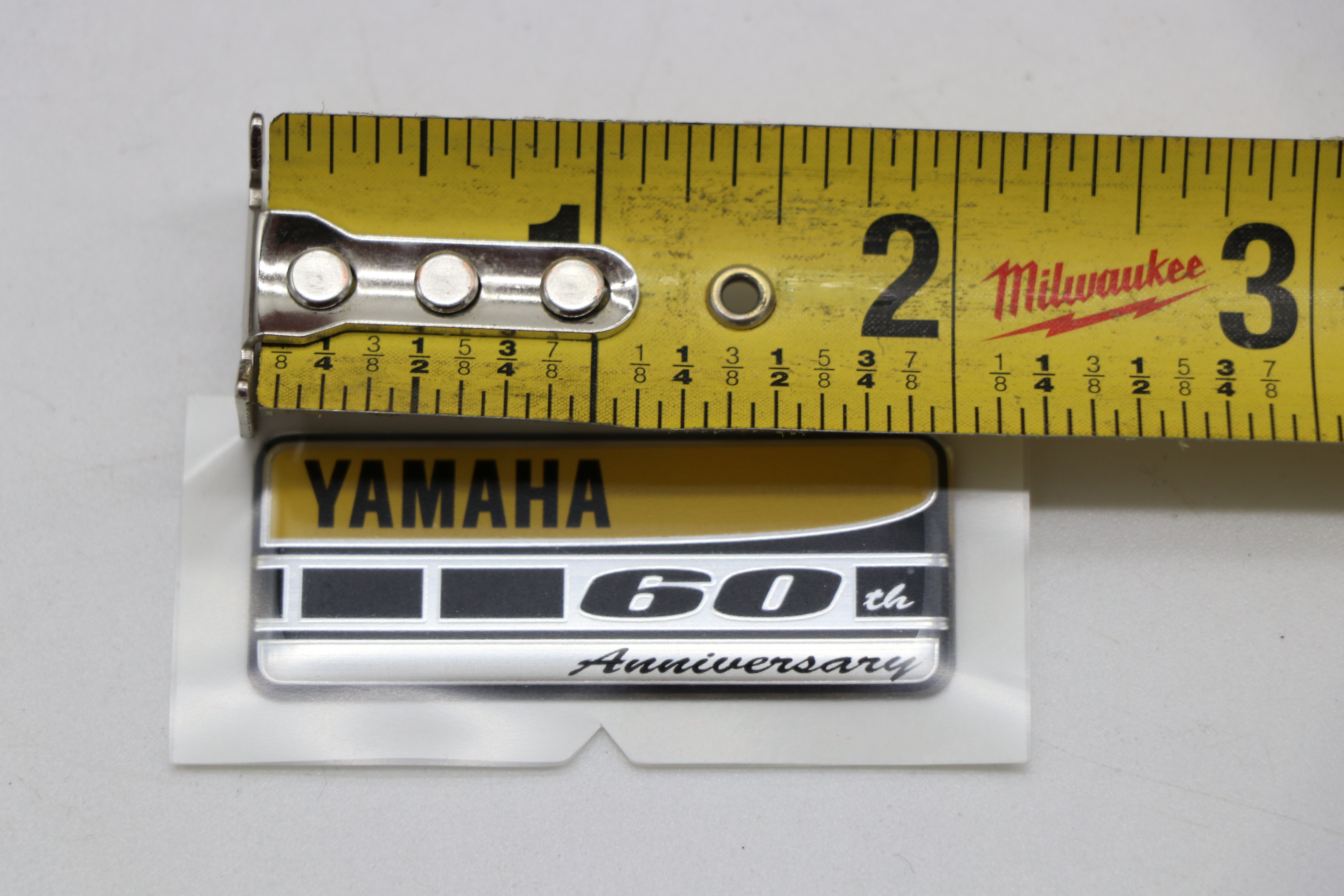 OEM YAMAHA 60TH ANNIVERSARY DOMED DECAL TAG EMBLEM STICKER TRIM