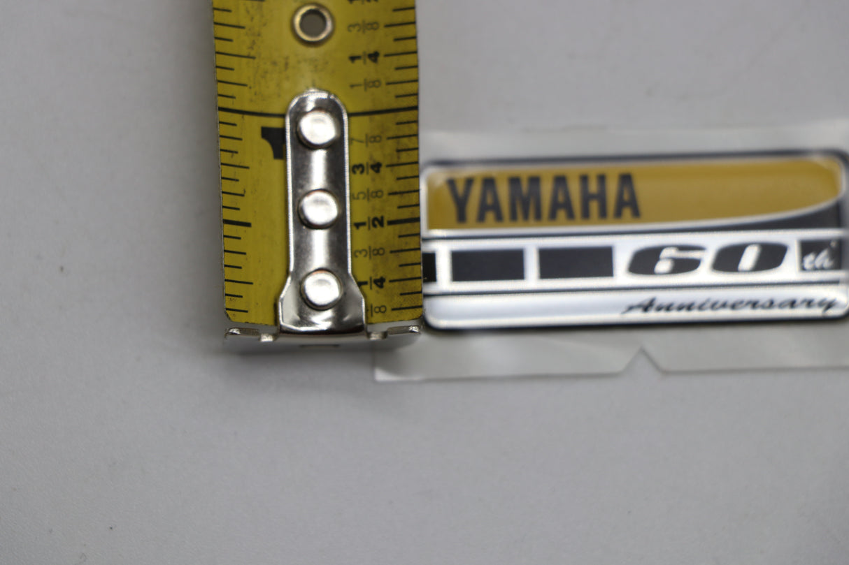 OEM YAMAHA 60TH ANNIVERSARY DOMED DECAL TAG EMBLEM STICKER TRIM 2016