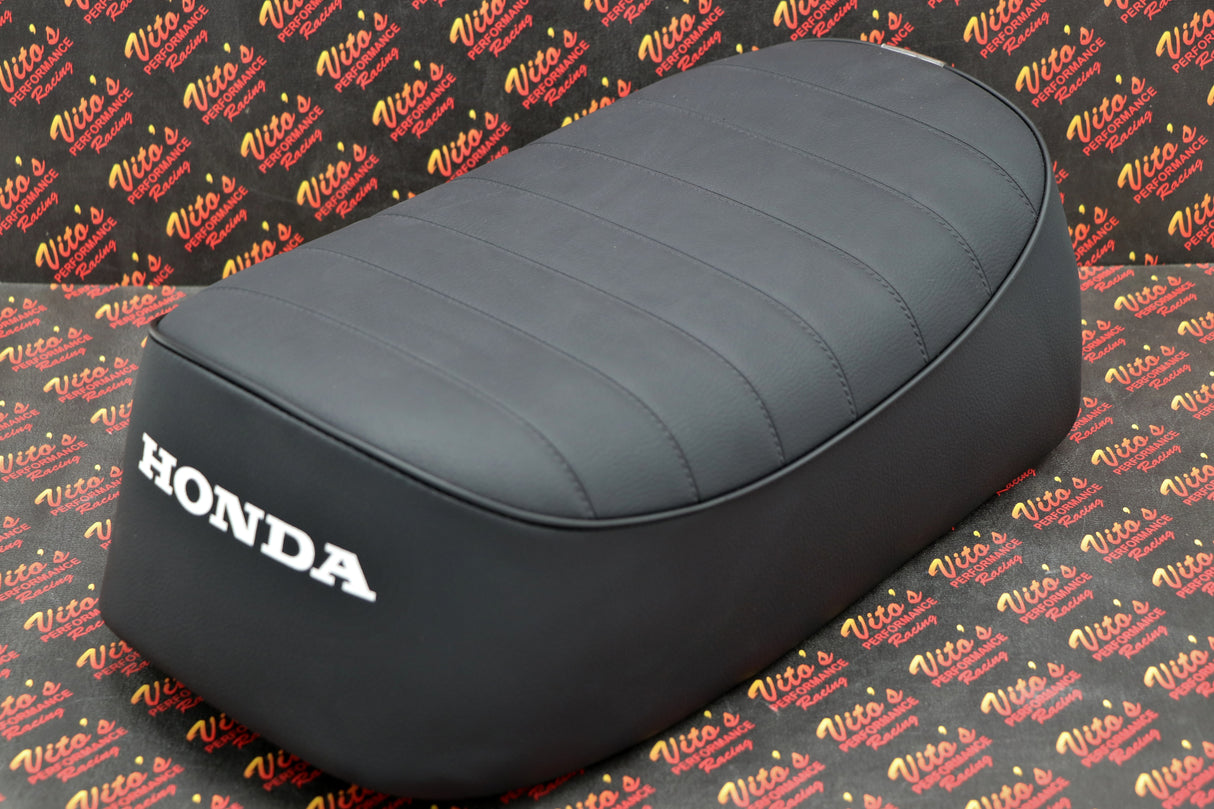 NEW Honda ATC70 seat complete - fits 1978-1985 ATC 70 BLACK PLEAT