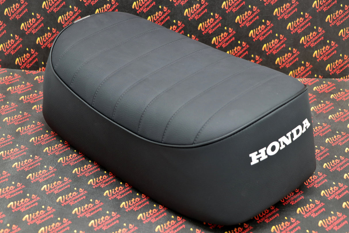 NEW Honda ATC70 seat complete - fits 1978-1985 ATC 70 BLACK PLEAT