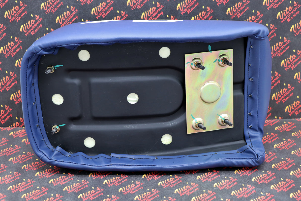 NEW Honda ATC70 seat complete - fits 1978-1985 ATC 70 #70 print on sides BLUE