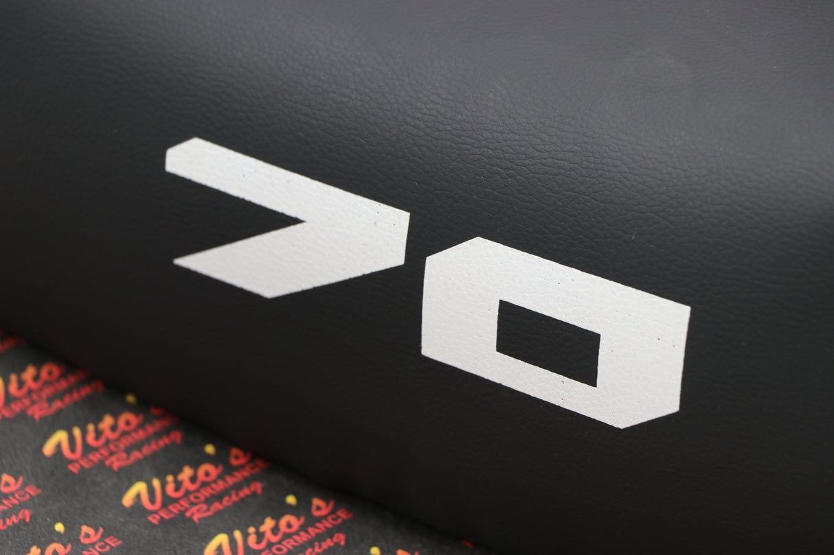 NEW Honda ATC70 seat complete - fits 1978-1985 ATC 70 #70 print on sides BLACK