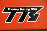 4 x TOOMEY RACING STICKER PACK (2 LG 8", 2 SM 4") VINYL, NOT ALUMINUM ONES