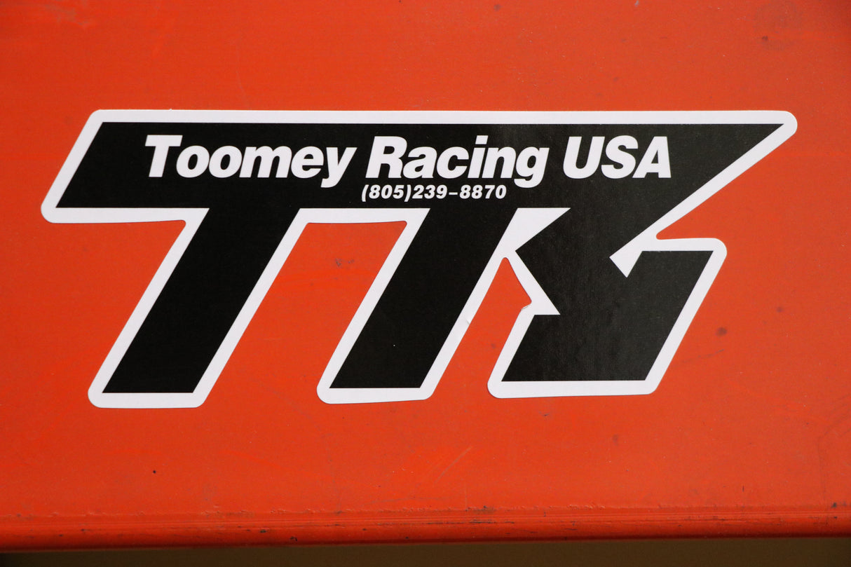 4 x TOOMEY RACING STICKER PACK (2 LG 8", 2 SM 4") VINYL, NOT ALUMINUM ONES