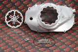 Billet aluminum Yamaha Banshee lock up CLUTCH COVER + LOCK UP + LEVER SILVER