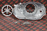 Billet aluminum Yamaha Banshee lock up CLUTCH COVER + LOCK UP + LEVER SILVER