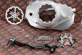Billet aluminum Yamaha Banshee lock up CLUTCH COVER + LOCK UP + LEVER SILVER