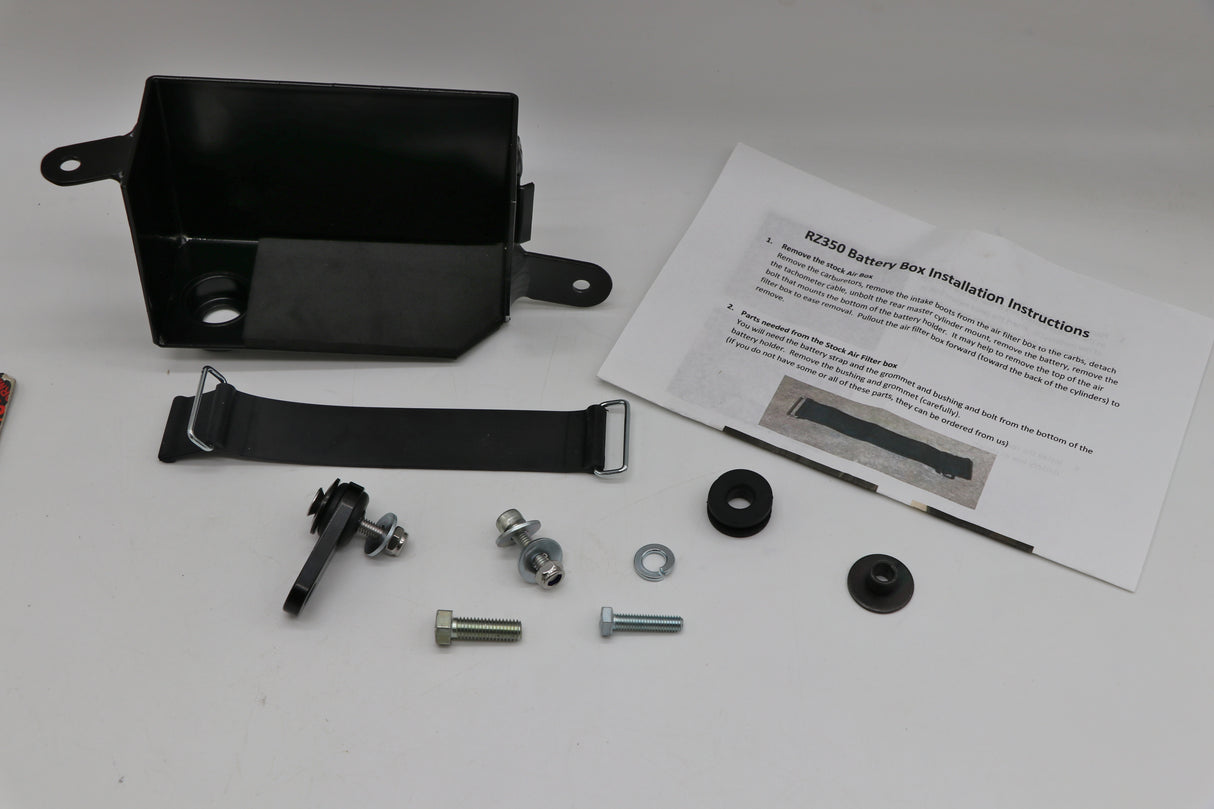 RZ-350 BATTERY BOX KIT for airbox delete by Toomey Designs + accessories