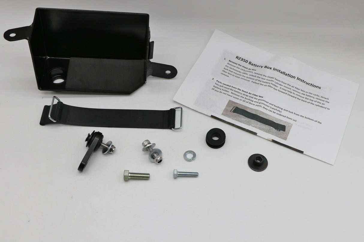 RZ-350 BATTERY BOX KIT for airbox delete by Toomey Designs + accessories