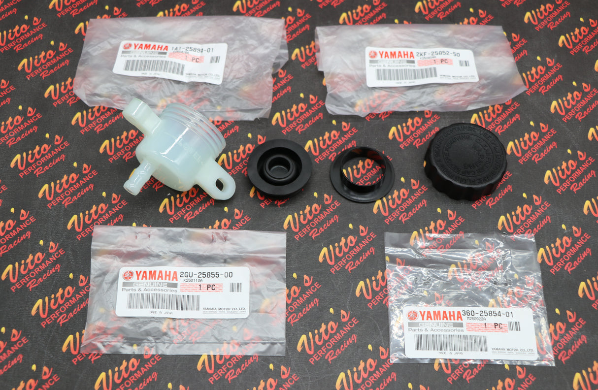 OEM Yamaha Banshee Rear Brake Master Cylinder + Cap + Diaphragm + bushing KIT