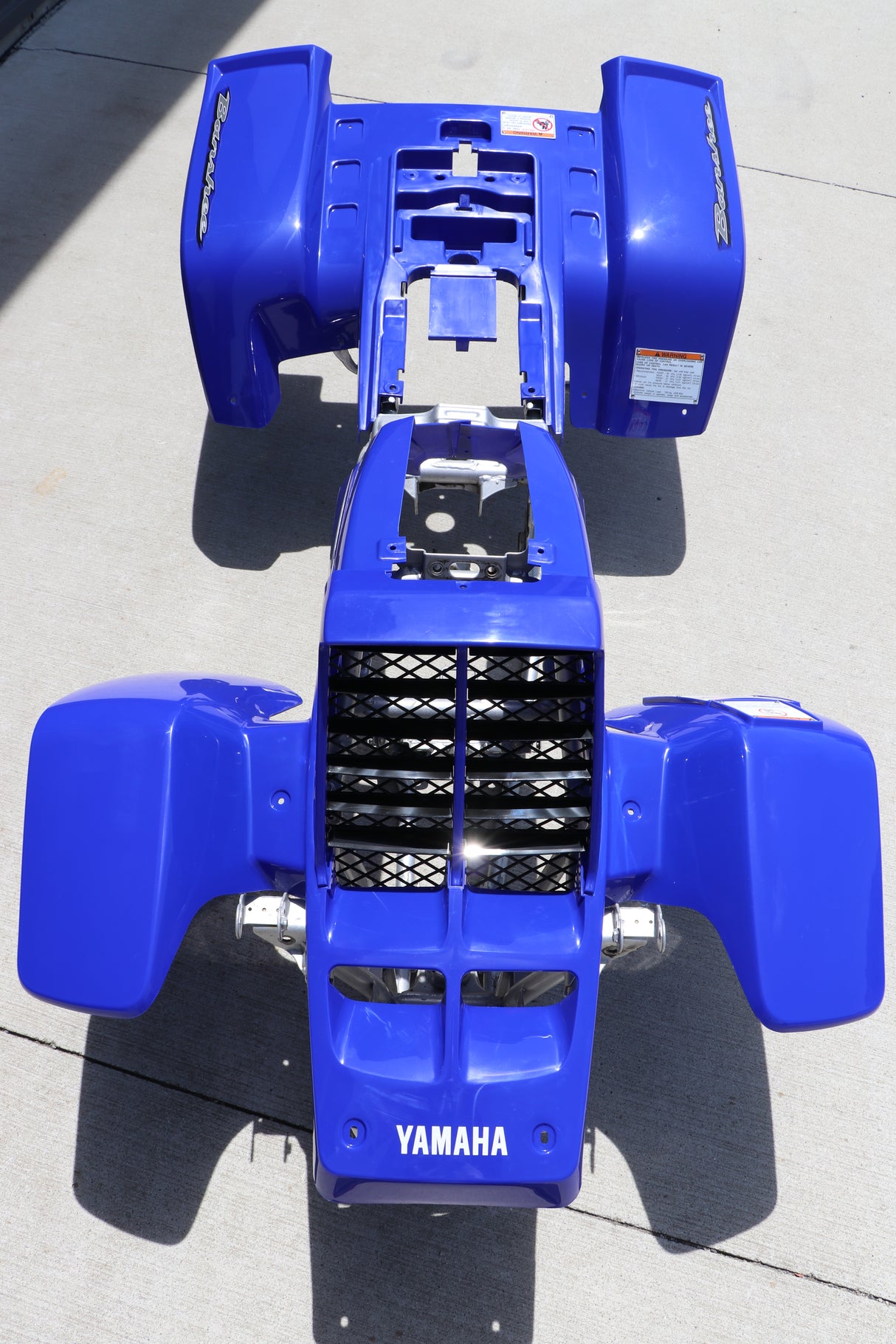 Yamaha Banshee Fenders + Gas Tank Plastic + Rad Cover Grill + Graphics Blue 2003