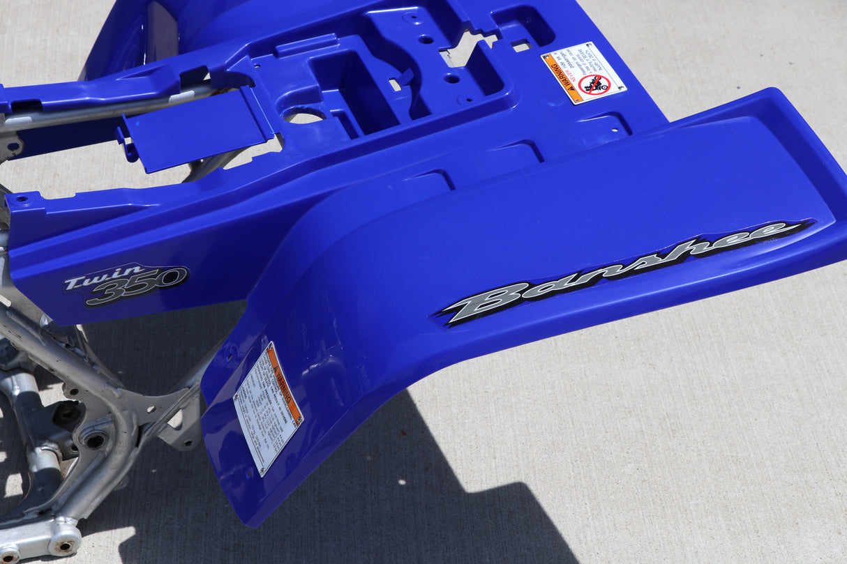 Yamaha Banshee Fenders + Gas Tank Plastic + Rad Cover Grill + Graphics Blue 2003