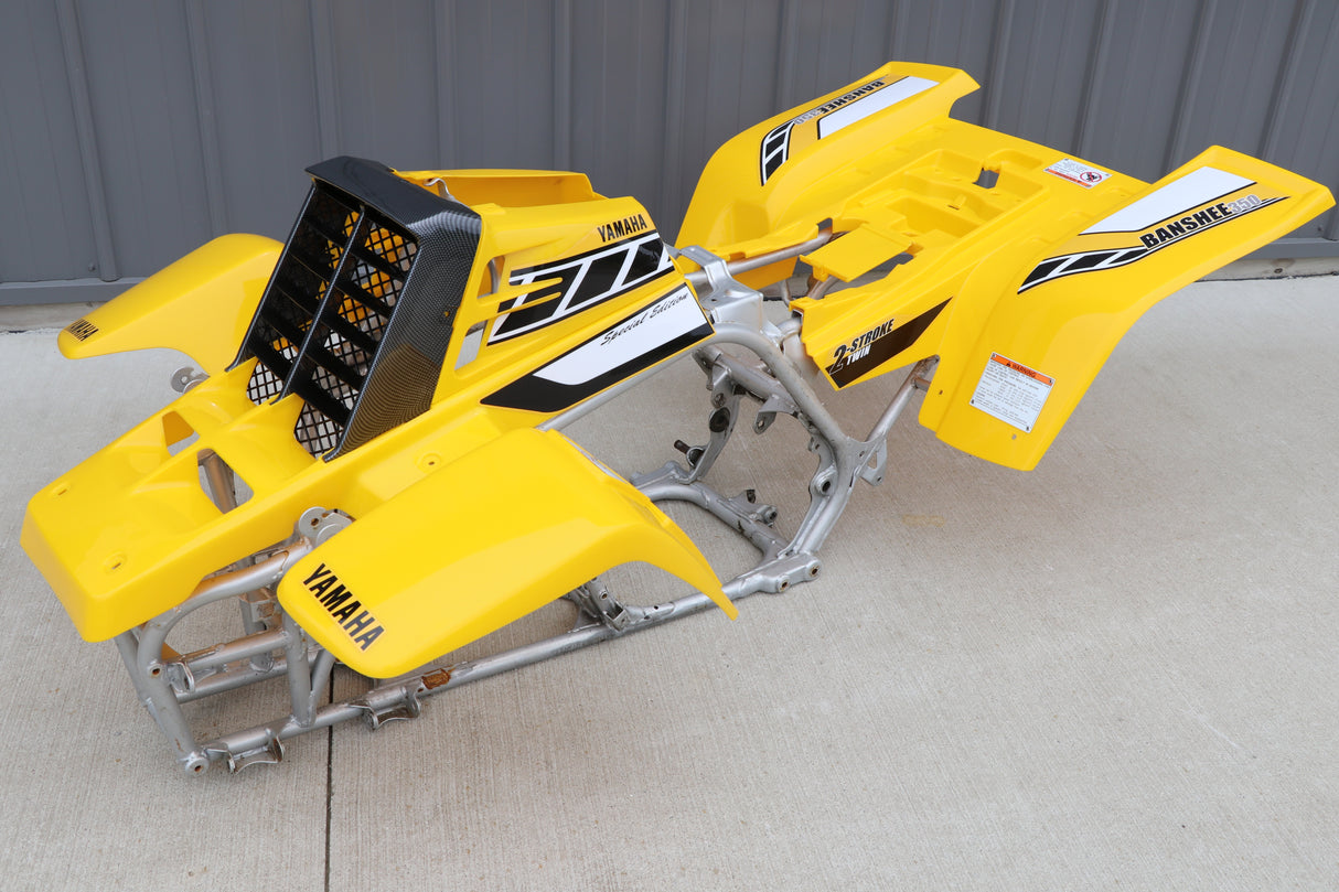 Yamaha Banshee fenders gas tank plastic graphics YELLOW + CARBON GRILL 2006 50th