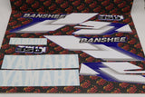 Vito's vinyl decal graphics kit 14MIL sticker Yamaha Banshee BLUE 2000