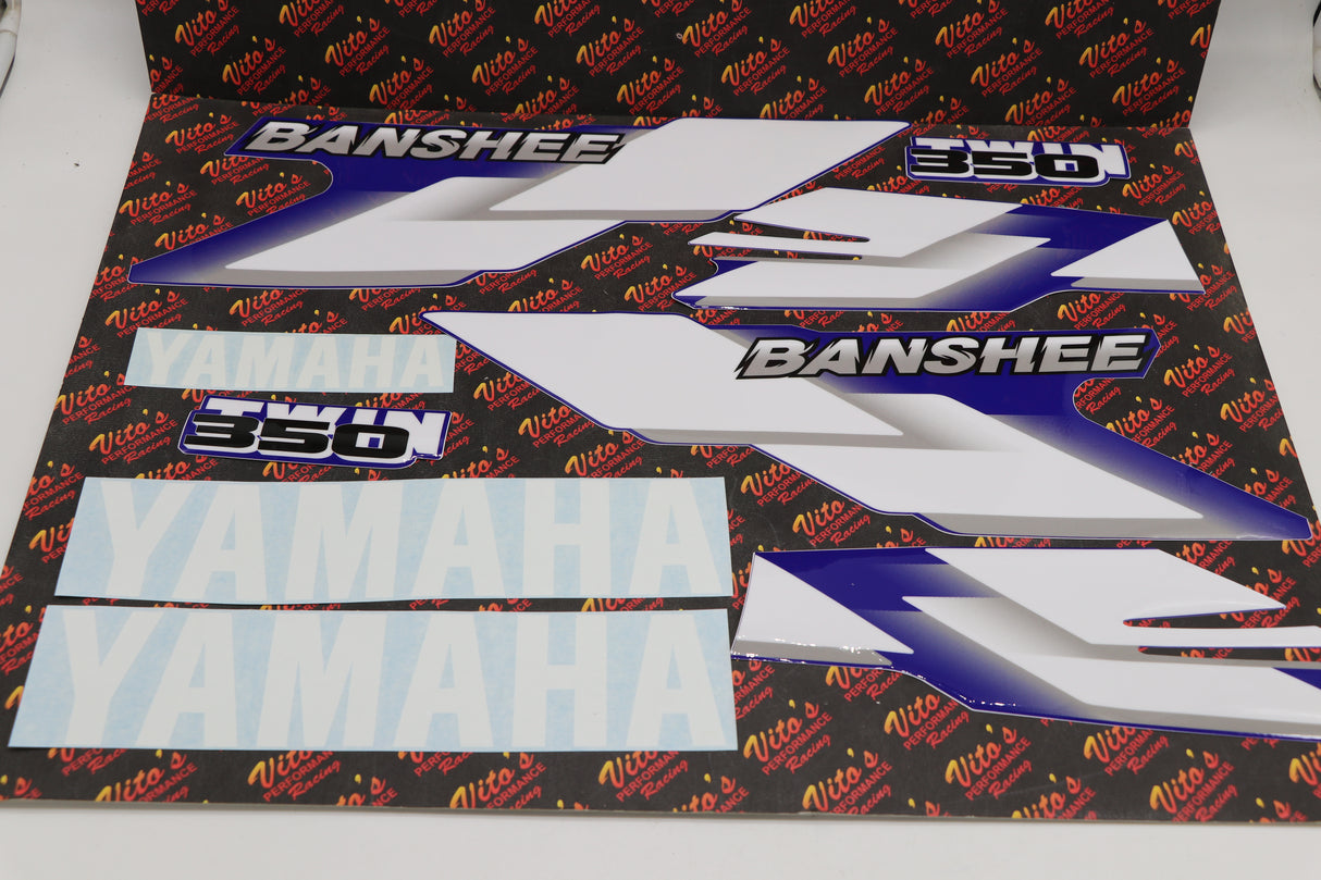 Vito's vinyl decal graphics kit 14MIL sticker Yamaha Banshee BLUE 2000