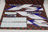 Vito's vinyl decal graphics kit 14MIL sticker Yamaha Banshee BLUE 2000